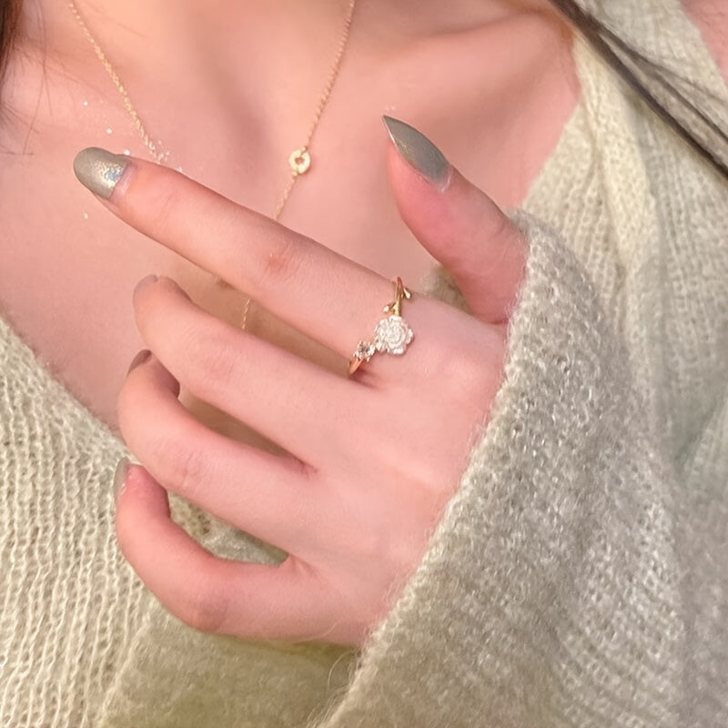 Thorn Camellia Open  Sweet Girlish Style, Adjustable Rose Flower