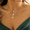 Twin Women's French European And American Pearls Necklace