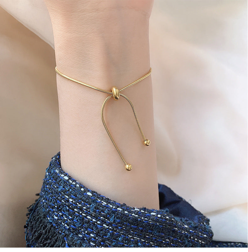 Simple Thin Bracelet For Women And Men Elegant Personality Adjustable