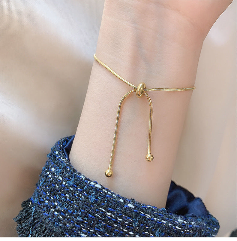 Simple Thin Bracelet For Women And Men Elegant Personality Adjustable