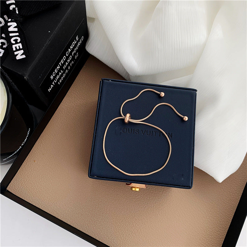 Simple Thin Bracelet For Women And Men Elegant Personality Adjustable