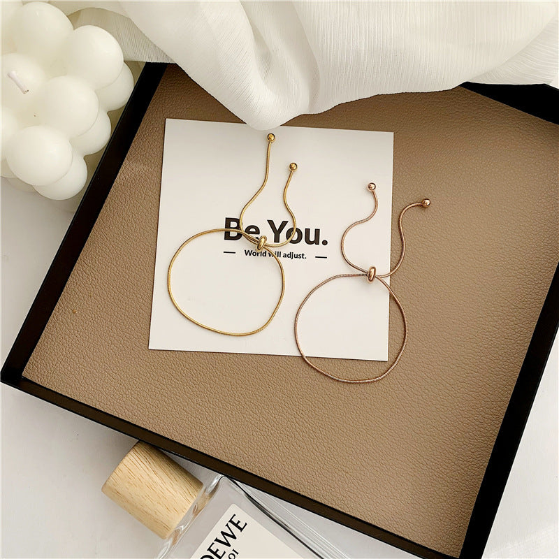 Simple Thin Bracelet For Women And Men Elegant Personality Adjustable