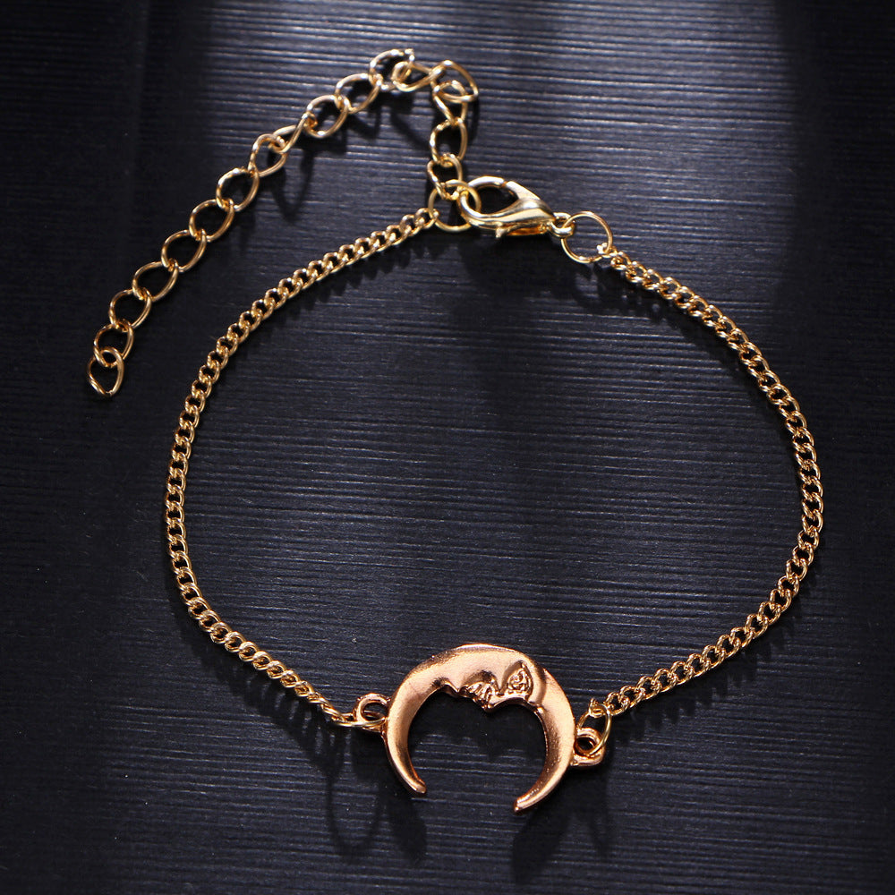 Three-layer 3 Ankle Chain Metal Alloy Ornament Anklets Suit