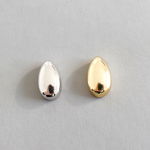 Geometric Oval Stud