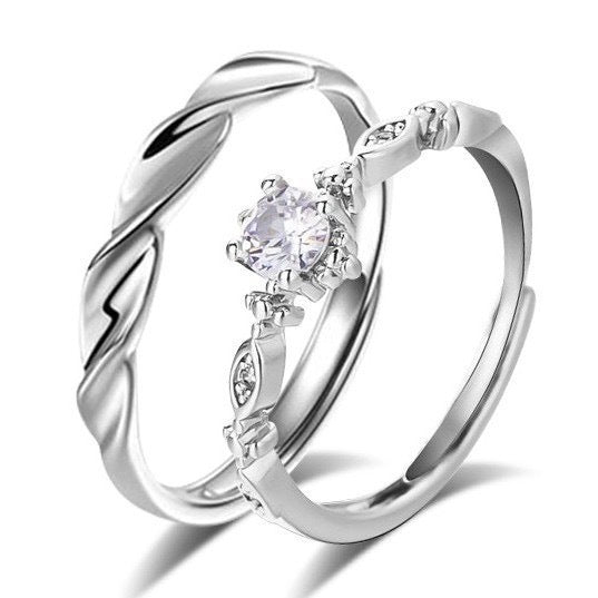 Simple Special-interest Design Men And Women Opening Ring