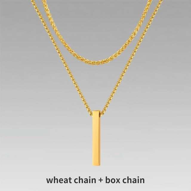 Jewelry Men Boy Gift Chain Crystal Necklace