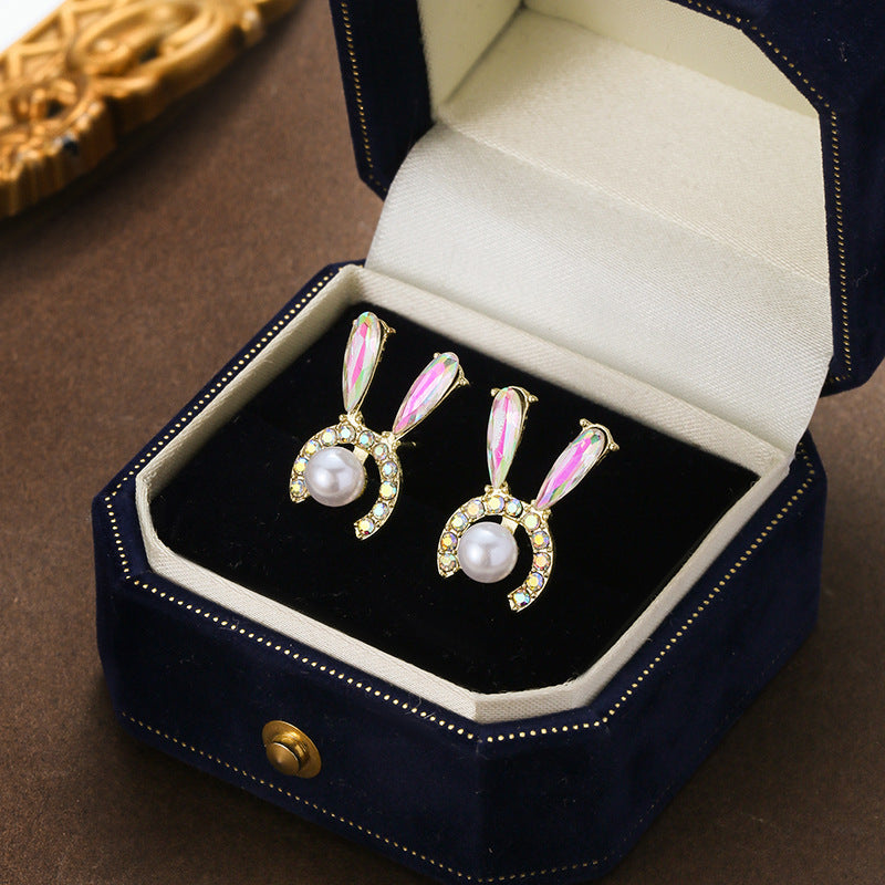 S925 Silver Needle Pearl Earrings