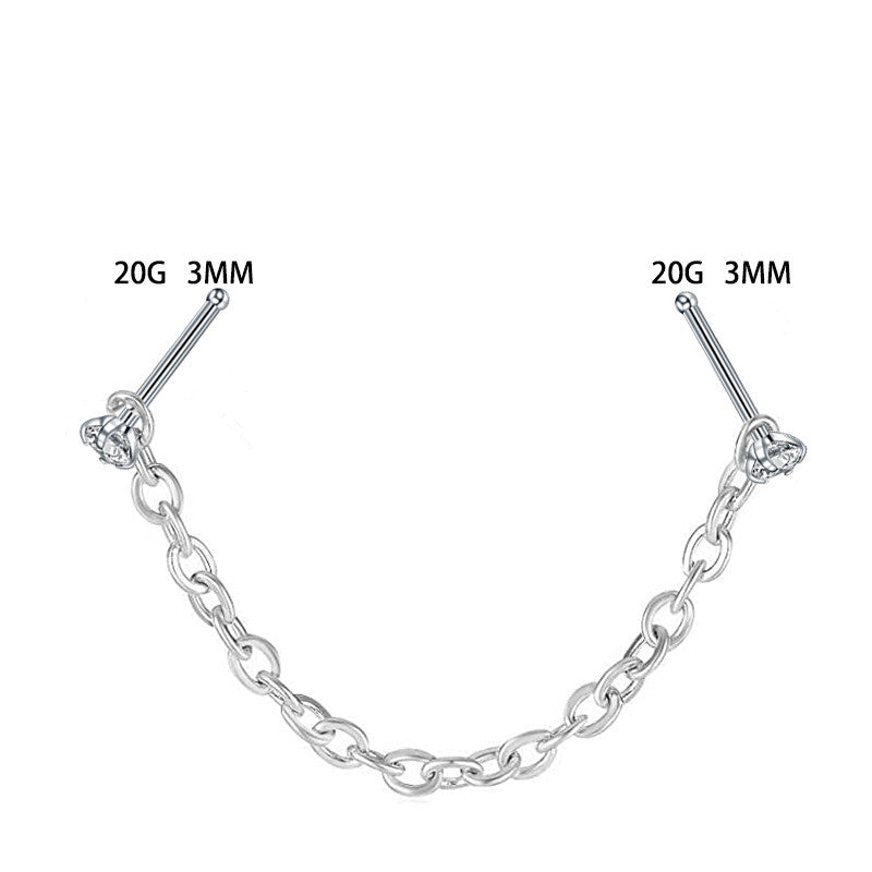 Stainless Steel New Nose Chain Piercing Jewelry