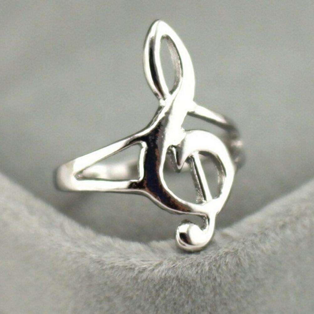 Unique Hollow Out Musical Notes Rings For Women Men