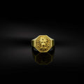 Lion Head 18K Gold Ring Vintage Thumb Ring Jewelry For Men