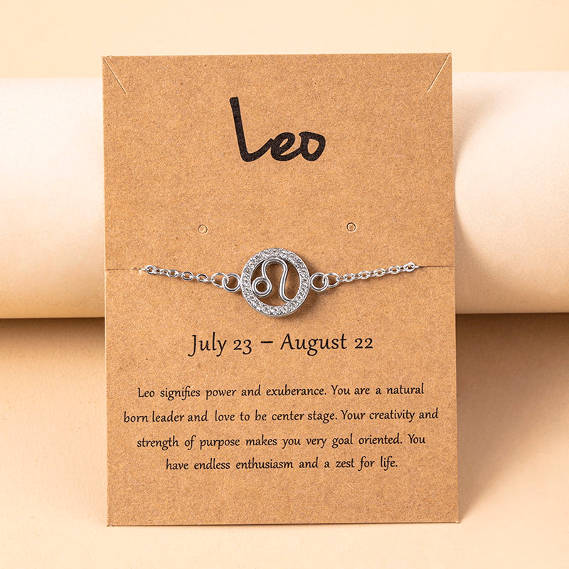 Fashion Silver Color Constellation Chain Bracelets