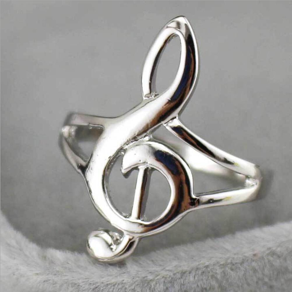 Unique Hollow Out Musical Notes Rings For Women Men