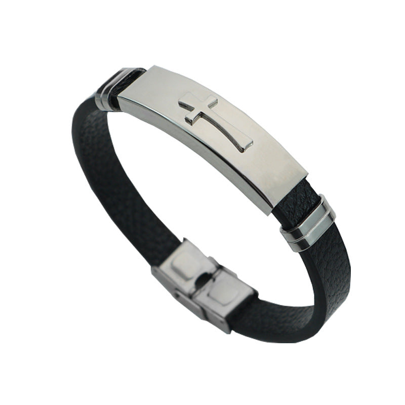 Cross Bracelet For Men, Handmade Jewelry, Niche Design