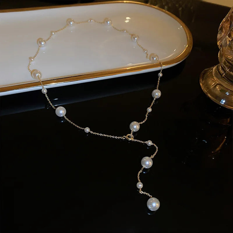 Trendy Pearl  Starry Pearl Choker Necklaces