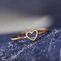 Hollow Heart Rings For Couple