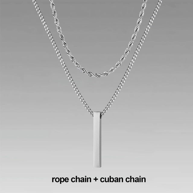 Jewelry Men Boy Gift Chain Crystal Necklace