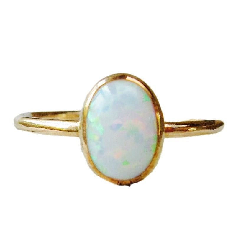 Gold Opal Ring For Women