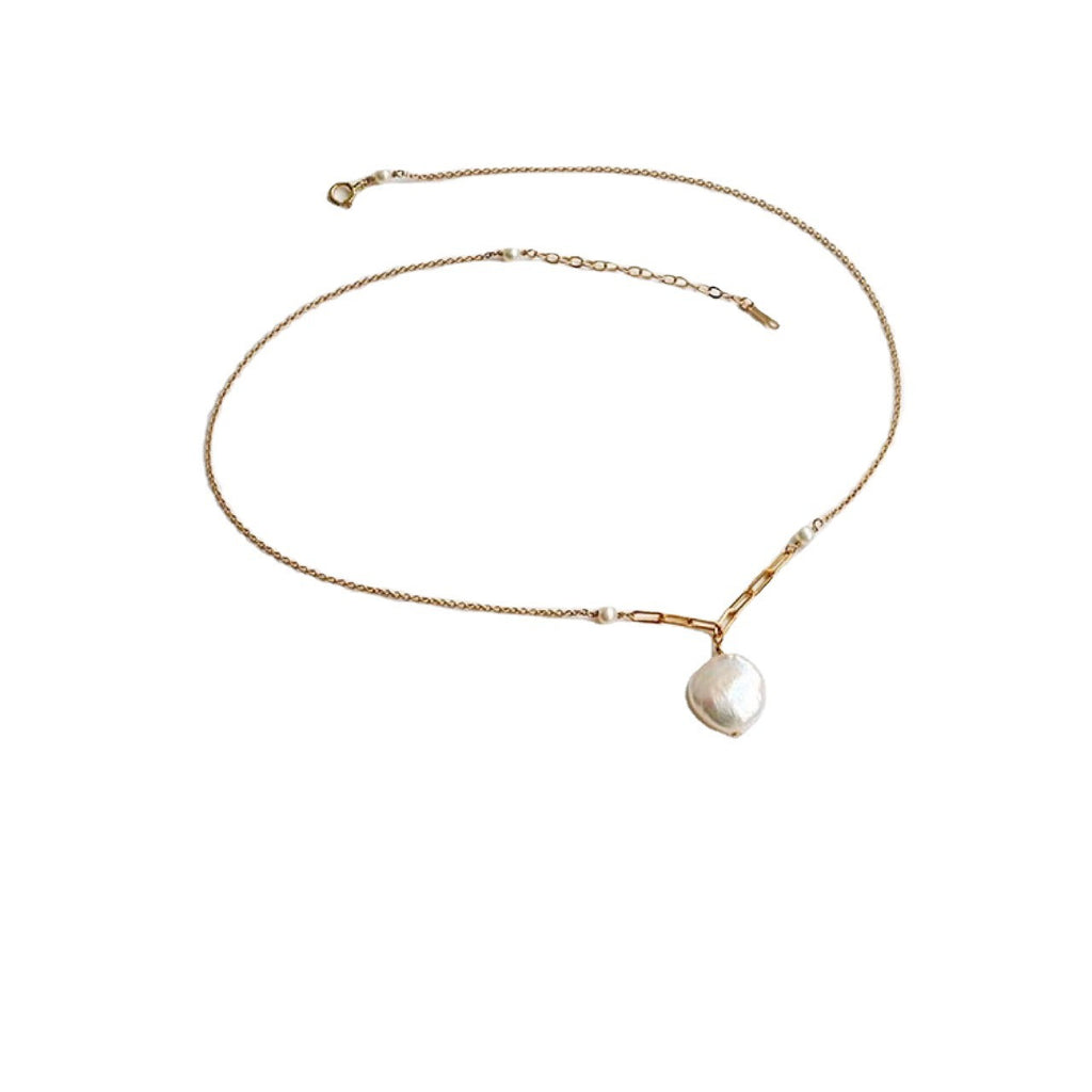 Natural Baroque Petal Sea Pearls Necklace