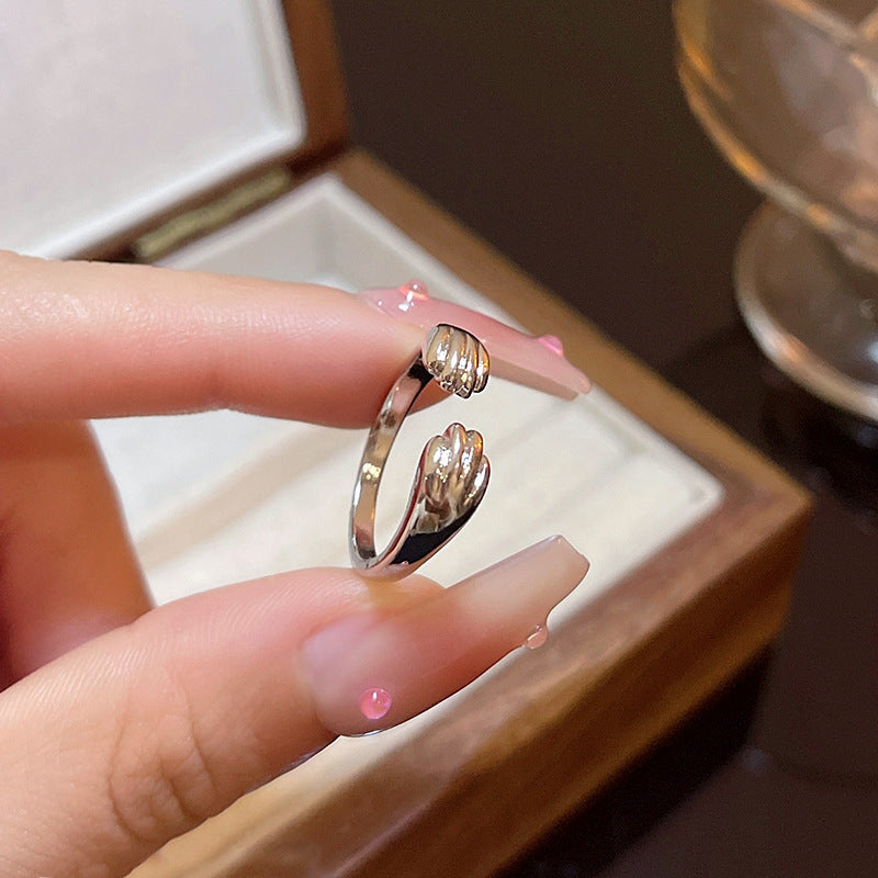 Kitten Paw Print Cute Ring