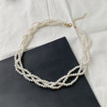 French Elegant Multi-layer Stringed Pearls Necklace