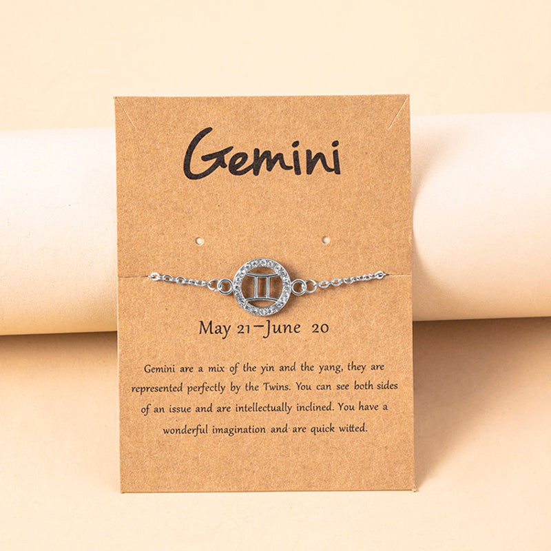 Fashion Silver Color Constellation Chain Bracelets