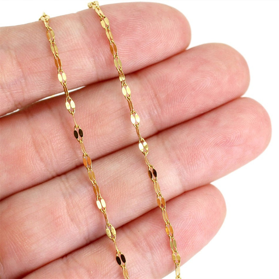 Gold Plated Stainless Steel Anklets Lip Chain Anklet