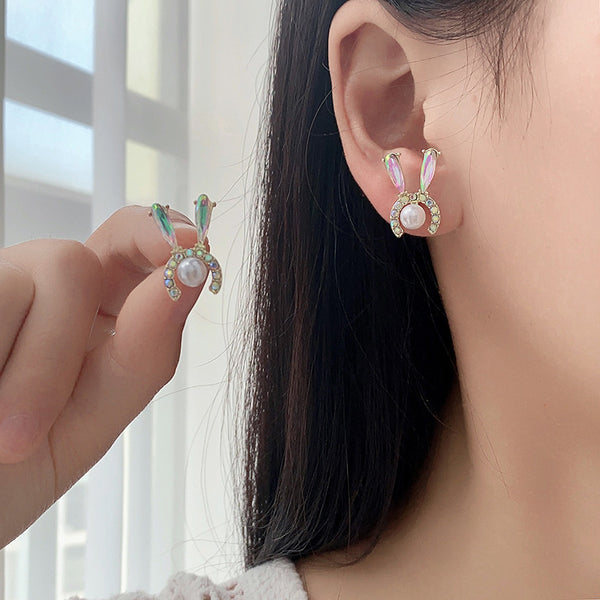 S925 Silver Needle Pearl Earrings