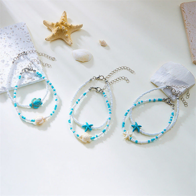 Summer Fashion Beads String  Anklets