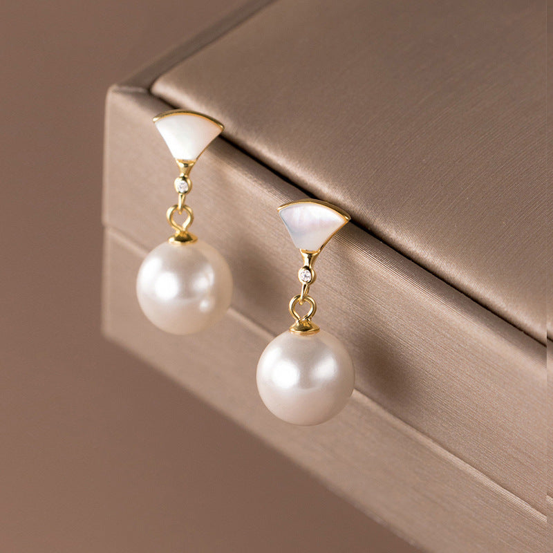 Fashion Shell Pearl Earrings